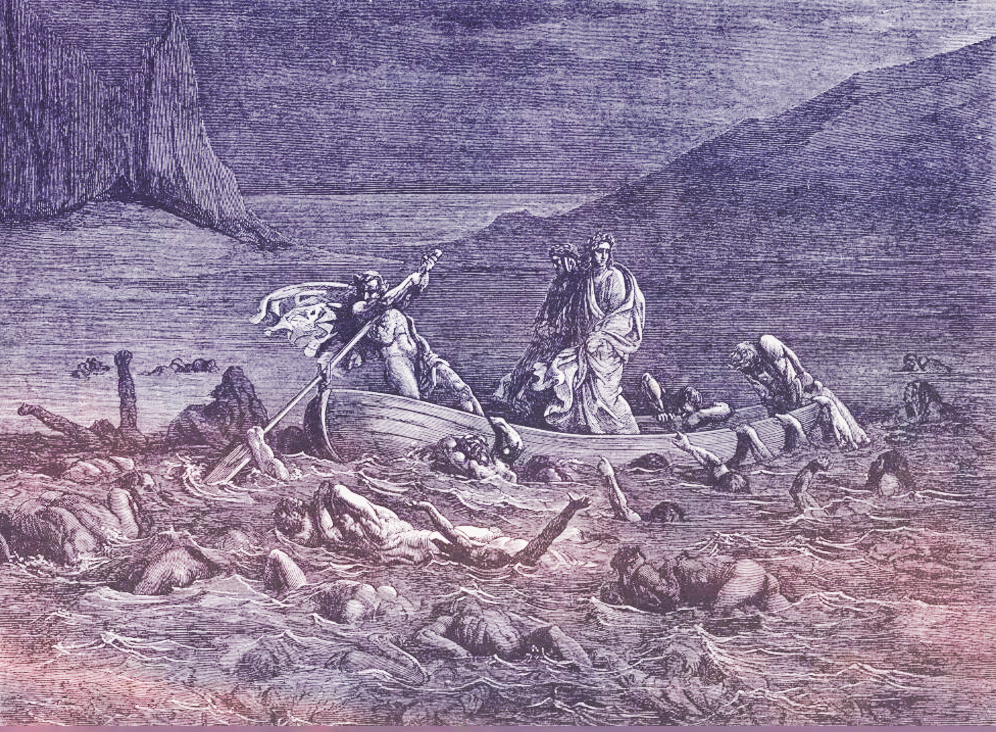 Tranh minh họa của Gustave Dore (Infenor, canto VIII, line 27-29)