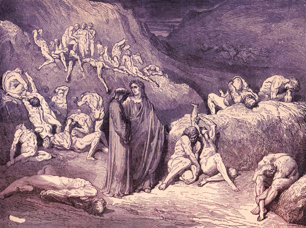 Tranh khắc gỗ của Gustave Dore, 1890. (Inferno, canto XXVII)