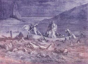 Tranh minh họa của Gustave Dore (Infenor, canto VIII, line 27-29)