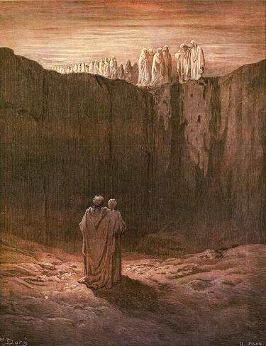 Tranh minh họa của Gustave Dore (Purgatorio_canto III_Line 55-63)