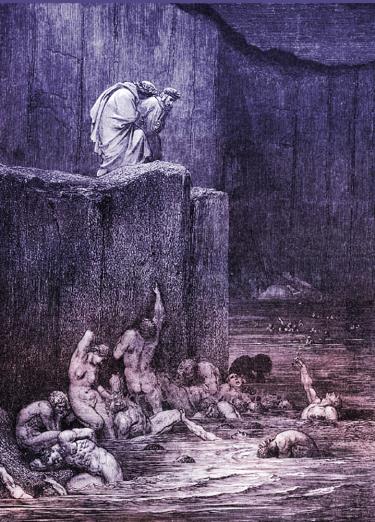 Tranh minh họa của Gustave Doré (Inferno_canto XVIII_lines _106-124)